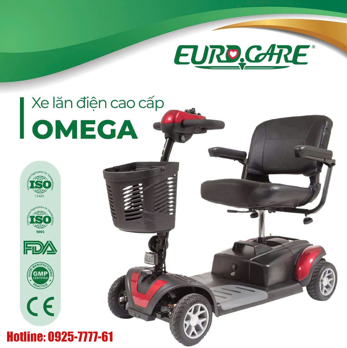 Xe lăn điện 4 bánh Eurocare Omega